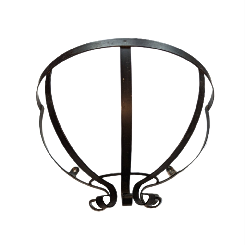 Iron Utensil / Plant Wall Holder - Half Round